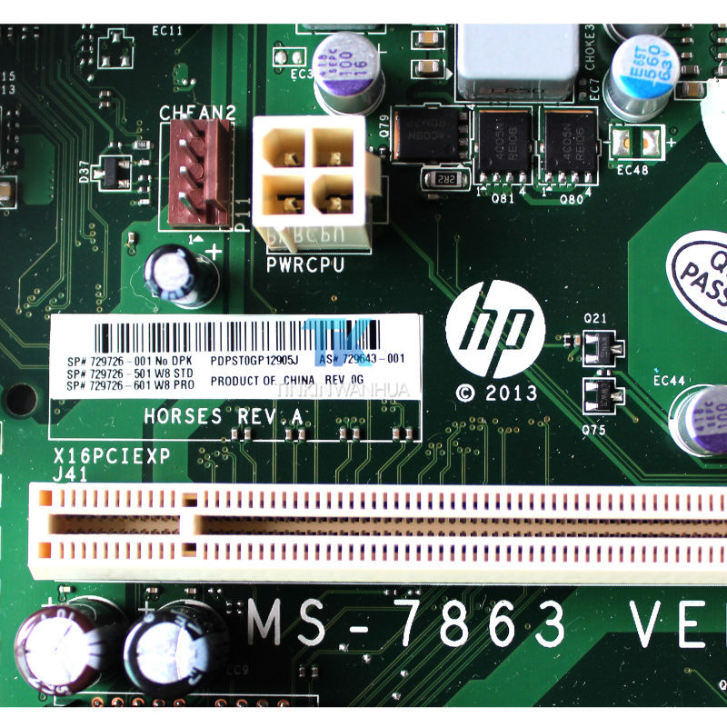 729643-001 729726-001 HP ProDesk Hauptplatine 405 G1 MS-7863 AMD A4-5000